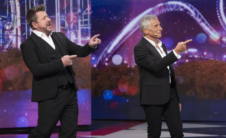 Nagui et Bruno Guillon